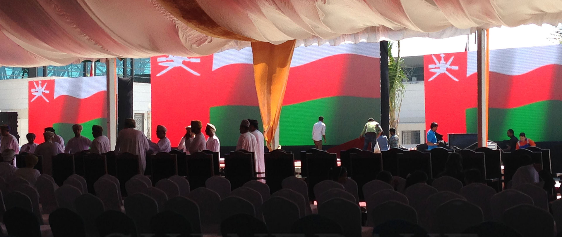 Salalah Oman National Day Outdoor P5.9 Stage Rental Events LED