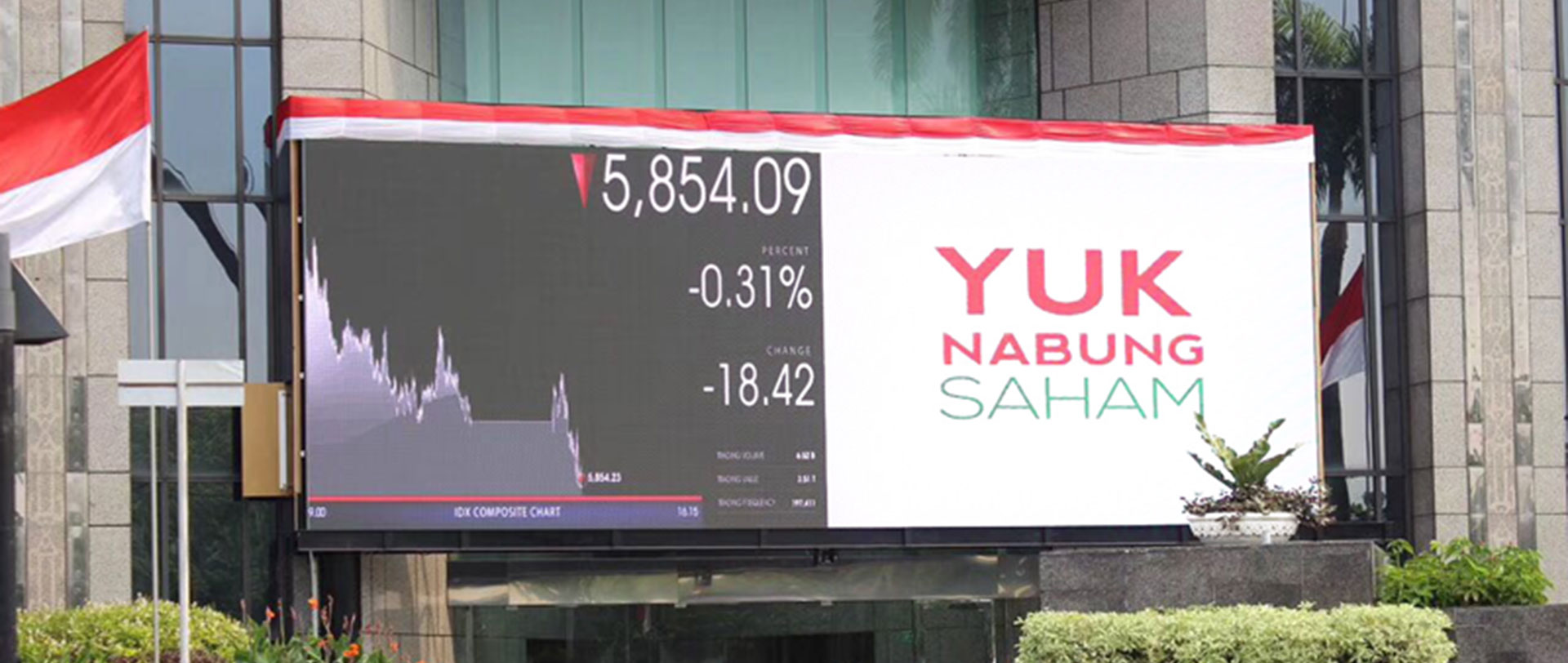 Japan YUK Finance Tower Big LED Screen OB series P8