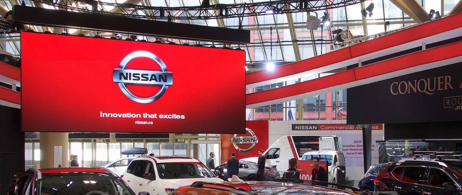 SR series P2.6 Canada Rental LED Screen Auto Show NISSAN